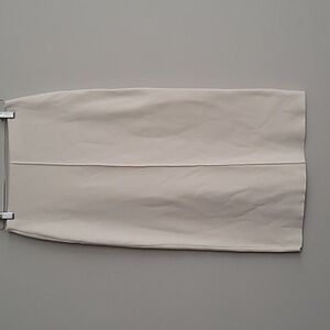 Zara Cream Pencil Midi Skirt Size S